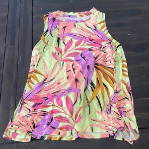 girls wonder nation flower jungle print tank